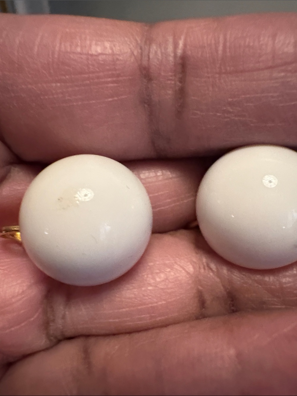Marvella Classic White Dome Clip-On Earrings - Timeless Women Jewelry